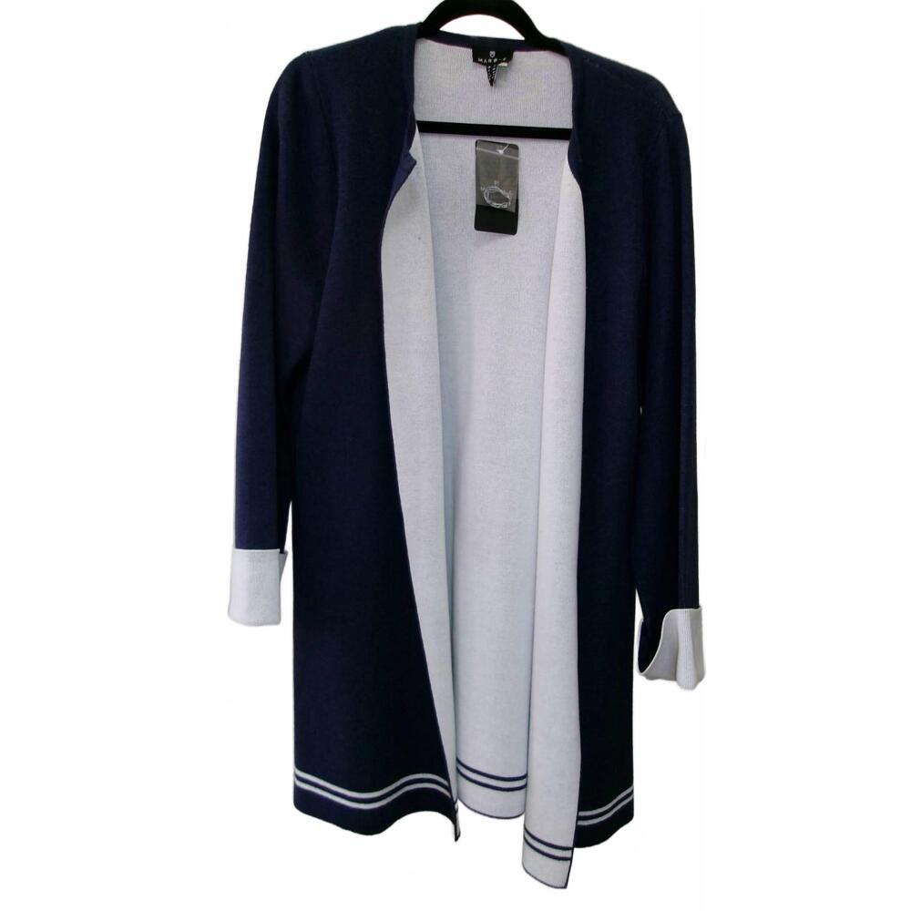 NEW MARBLE women's relaxed fit cardigan in blue